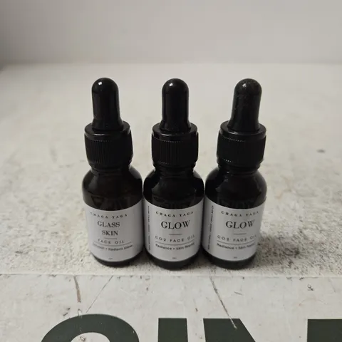 CHAGA YAGA GLASS SKIN & GLOW CO2 FACE OIL – SET OF 3
