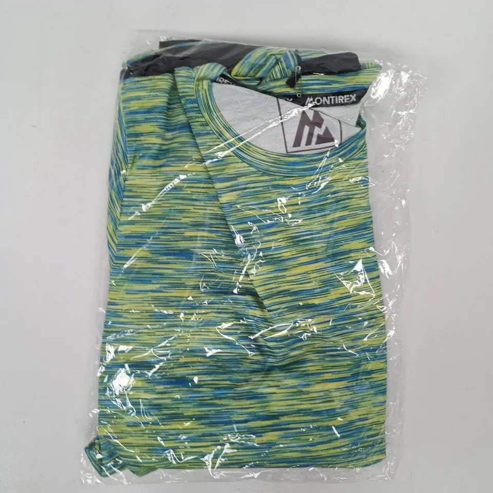BAGGED MONTIREX T-SHIRT IN GREEN/BLUE SIZE UNSPECIFIED