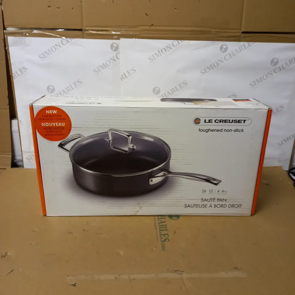 LE CREUSET TOUGHENED NON-STICK 26X7.8CM SAUTE PAN