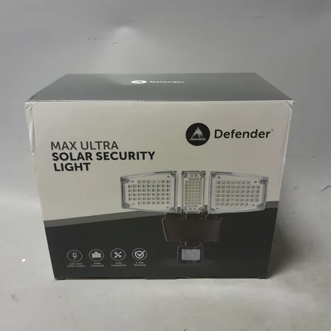 BOXED DEFENDER MAX ULTRA SOLAR SECURITY LIGHT