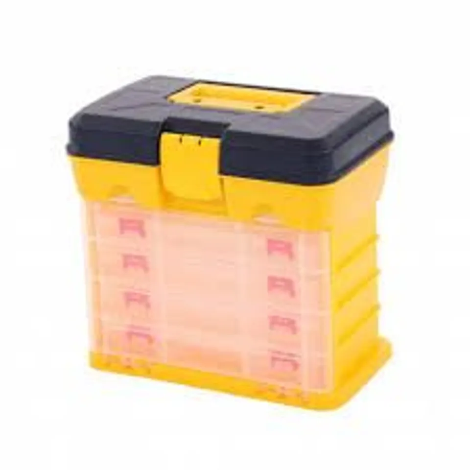 BOXED 4 DRAWER STORAGE ORGANISER UTILITY TOOL BOX CASE GARAGE SHED