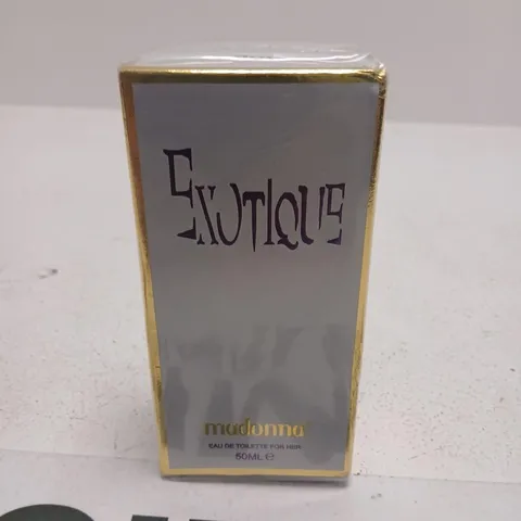 BOXED AND SEALED EXOTIQUE MADONNA EAU DE TOILETTE 50ML