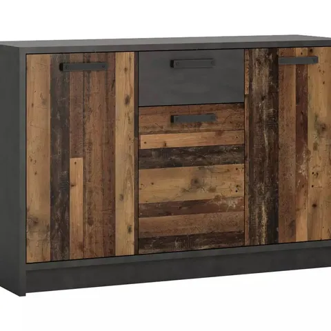 BOXED NUBI 3 DOOR 1 DRAWER CHEST - WOOD EFFECT (2 BOXES)