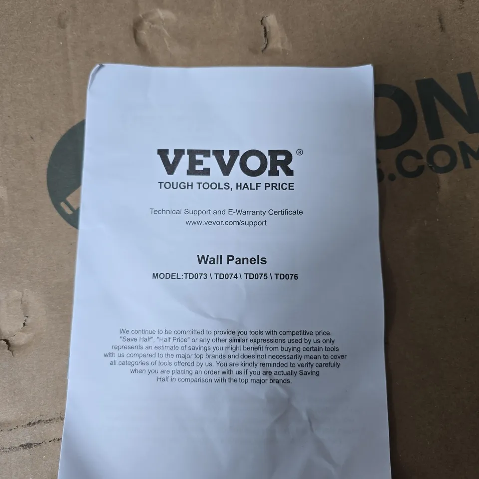 VEVOR WALL PANELS – TD073/TD074/TD075/TD076