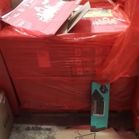 PALLET OF ASSORTED HOUSEHOLD GOODS AND PRODUCTS TO INCLUDE;KEYBOARD,INTERLOCKING CARDBOARD BLOCKS