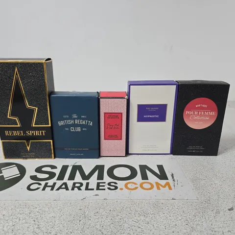TOTE OF APPROXIMATELY 15 ASSORTED FRAGRANCES TO INCLUDE REBEL SPIRIT, THE GRAND COLLECTION, BRITISH REGATTA CLUB, DIVINE SCENTS ETC