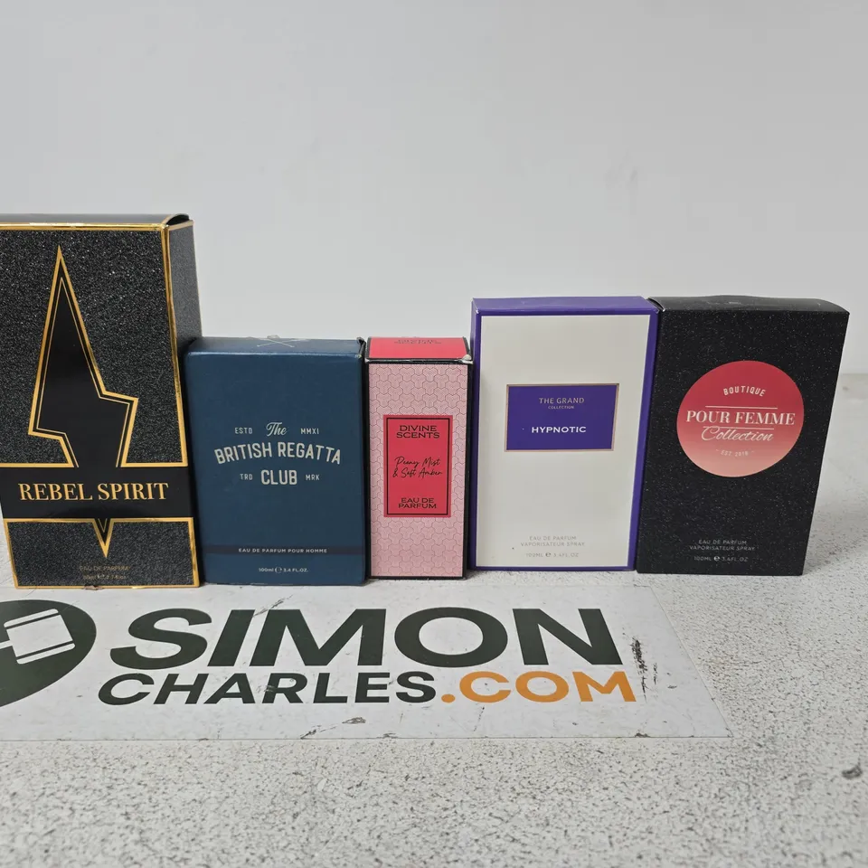 TOTE OF APPROXIMATELY 15 ASSORTED FRAGRANCES TO INCLUDE REBEL SPIRIT, THE GRAND COLLECTION, BRITISH REGATTA CLUB, DIVINE SCENTS ETC