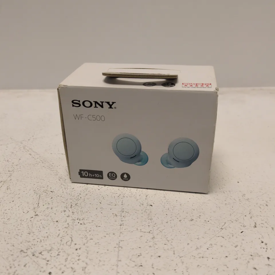 SONY WF-C500 TRUE WIRELESS EARBUDS – BLUE (BOXED)