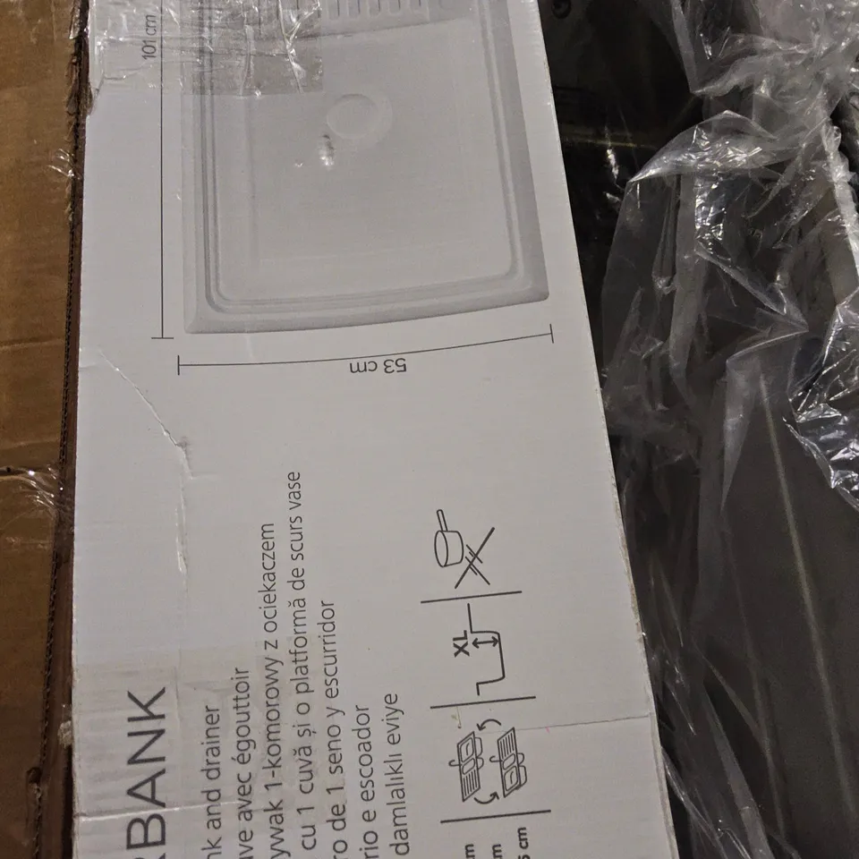 BODED COOKE & LEWIS BURBANK CERAMIC SINGLE BOWL SINK & DRAINER