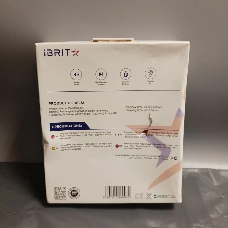IBRIT SPORTSCOOL U BT SPORT NECKBAND