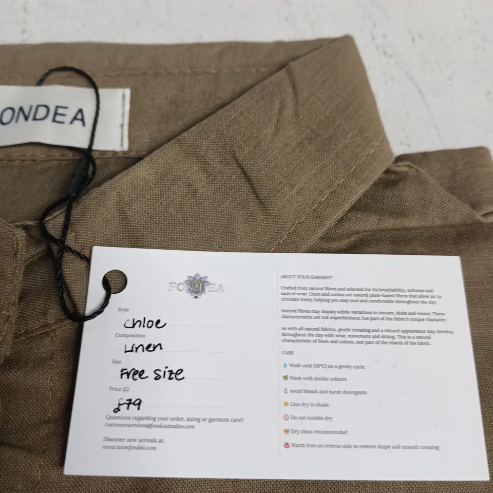 FONDEA CHLOE LINEN SHIRT – FREE SIZE