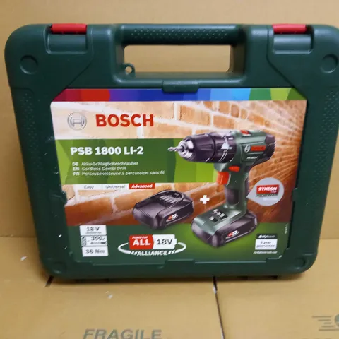 BOSCH PSB 1800 LI-2 CORDLESS COMBI DRILL