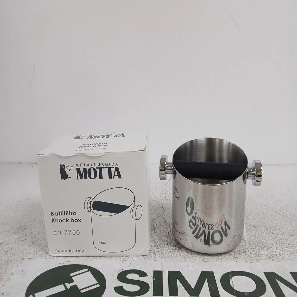 MOTTA METALLURGICA KNOCK BOX, ART. 7750 – STAINLESS STEEL