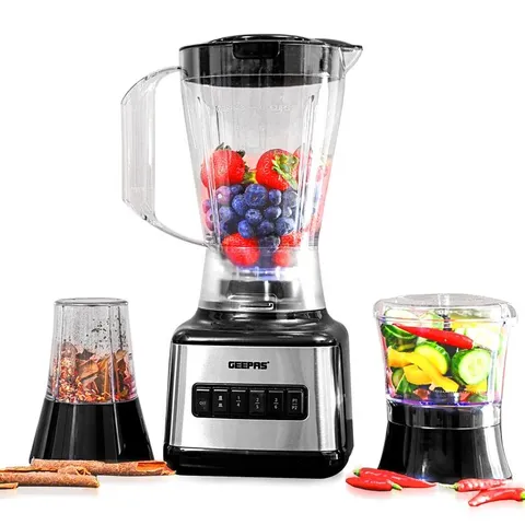 BOXED 500W 3 IN 1 STAINLESS STEEL BLENDER