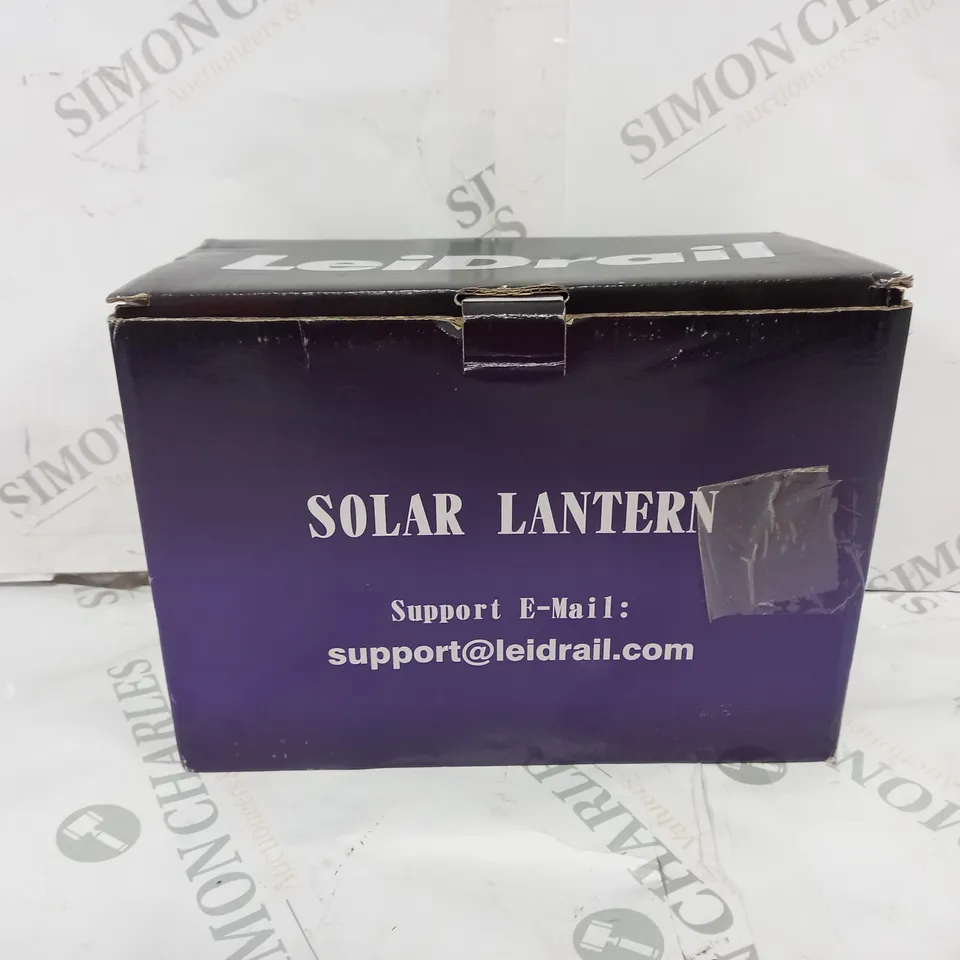 BOXED LEIDRAIL SOLAR LANTERNS 