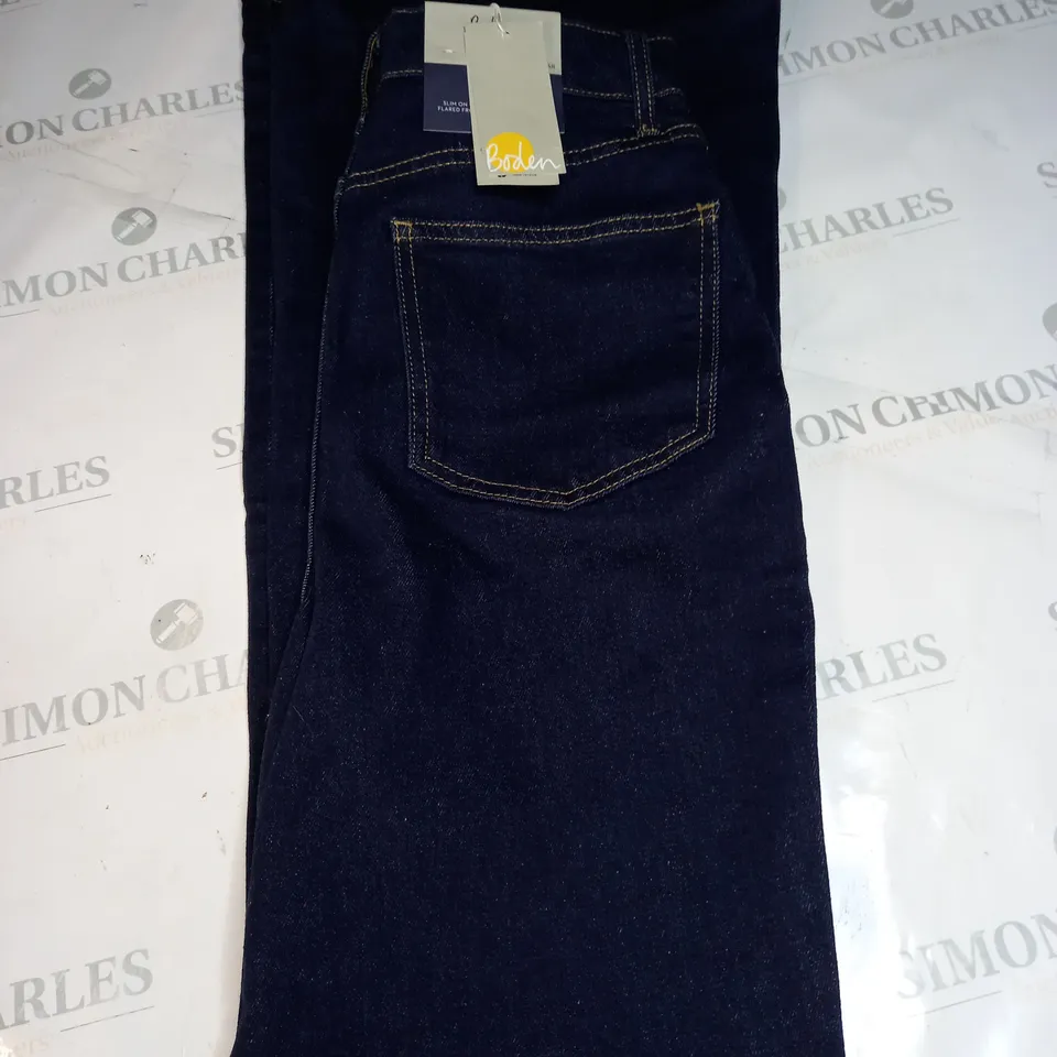 BODEN HIGH RISE FLARE DENIM JEANS SIZE 12R