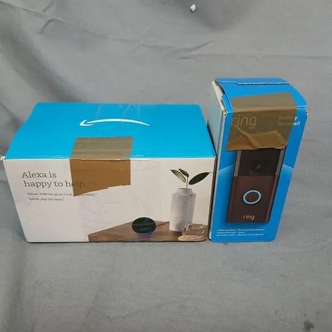 RING 3RD GENERATION DOORBELL AND ECHO DOT