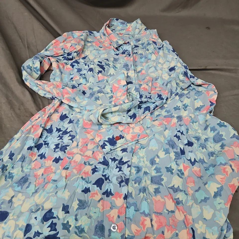 CATH KIDSTON FLORAL SHIRT – PASTEL PRINT, SIZE 14, WOMEN