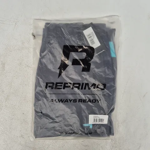 BAGGED REPRIMO VORTEX PANTS IN BLUE STEEL/CYAN SIZE LARGE