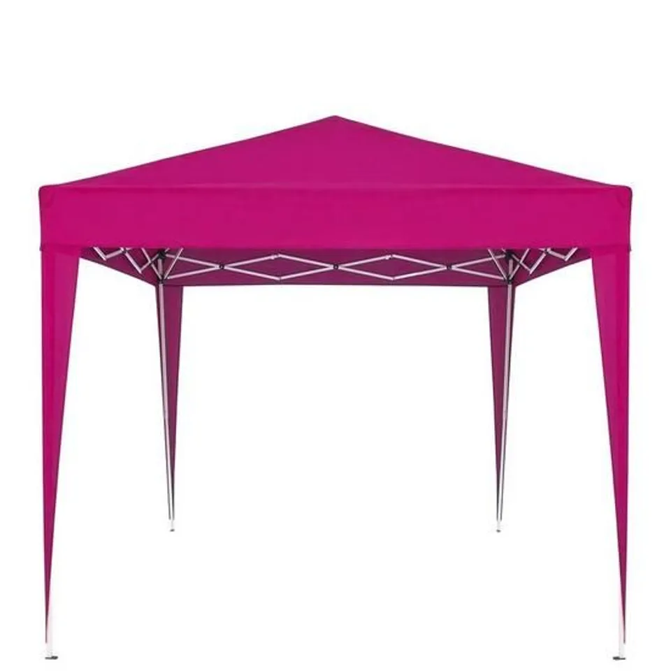 BOXED LARGE POP UP GAZEBO 2.5M X 2.5M - PINK - STURDY METAL FRAME WITH CARRY BAG [COLLECTION ONLY] RRP £109.99