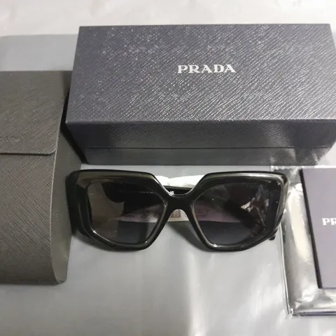 BOXED PAIR OF PRADA ALL BLACK GLASSES