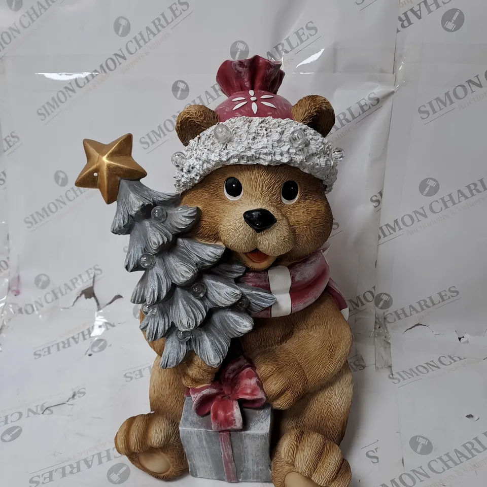 BOXED SANTA EXPRESS PRE-LIT INDOOR /OUTDOOR CHRISTMAS BEAR
