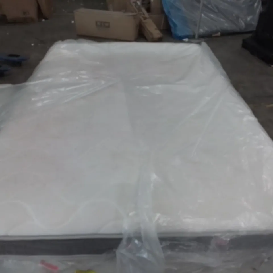 BAGGED 4'6" DOUBLE 3 LAYER ECO MEMORY FOAM HYBRID BONNET MATTRESS 