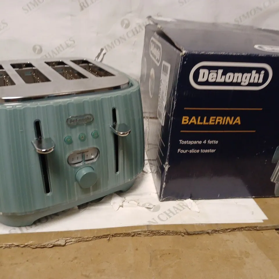 DE'LONGHI BALLERINA TOASTER, 4 SLOT TOASTER