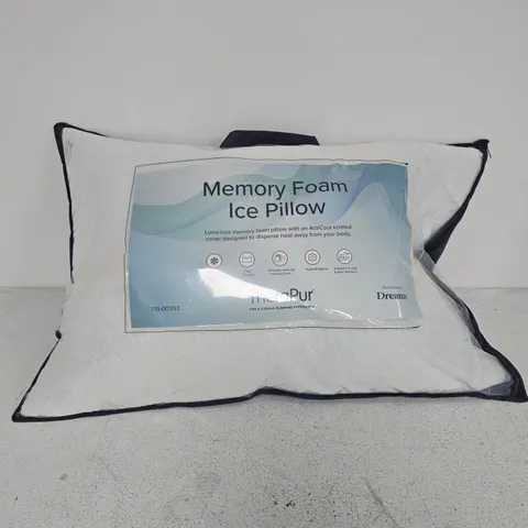 MEMORY FOAM ICE PILLOW – THERAPUR, EXCLUSIVE TO DREAMS