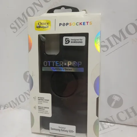 BOXED OTTER BOX POP SOCKETS SAMSUNG GALAXY S20+ SYMMETRY SERIES CASE