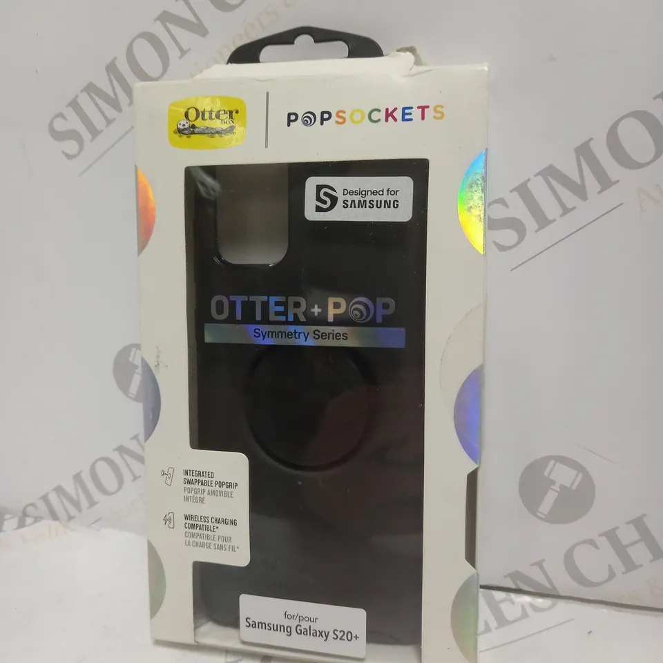 BOXED OTTER BOX POP SOCKETS SAMSUNG GALAXY S20+ SYMMETRY SERIES CASE 