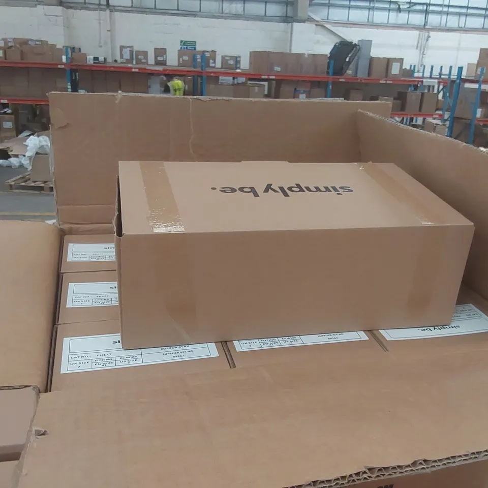 PALLET CONTAINING APPROXIMATELY 300x BRAND NEW ASSORTED DESIGNER SHOES AND CLOTHING ITEMS INCLUDING: SIMPLY BE SHOES, JULIPA JEANS ECT
