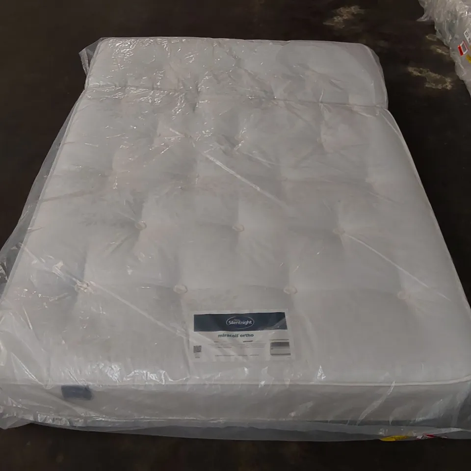 QUALITY BAGGED 4'6" DOUBLE SILENTNIGHT ECO COMFORT MIRACOIL ORTHO MATTRESS