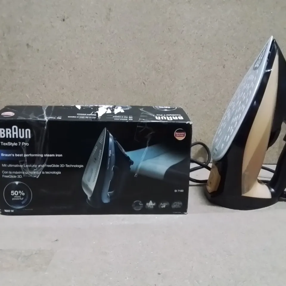 BOXED BRAUN TEXSTYLE 7 PRO IRON 