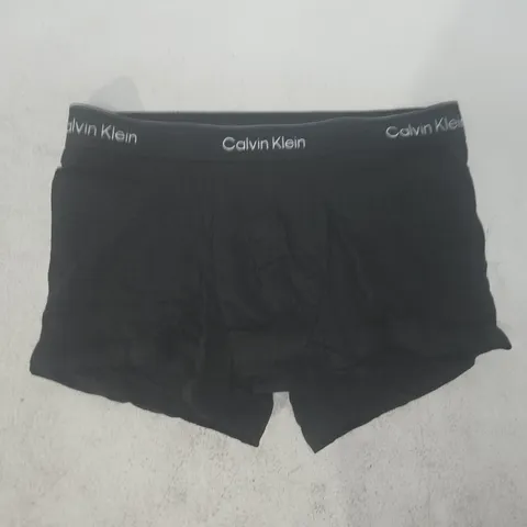 CALVIN KLEIN COTTON STRETCH TRUNKS IN BLACK SIZE MEDIUM