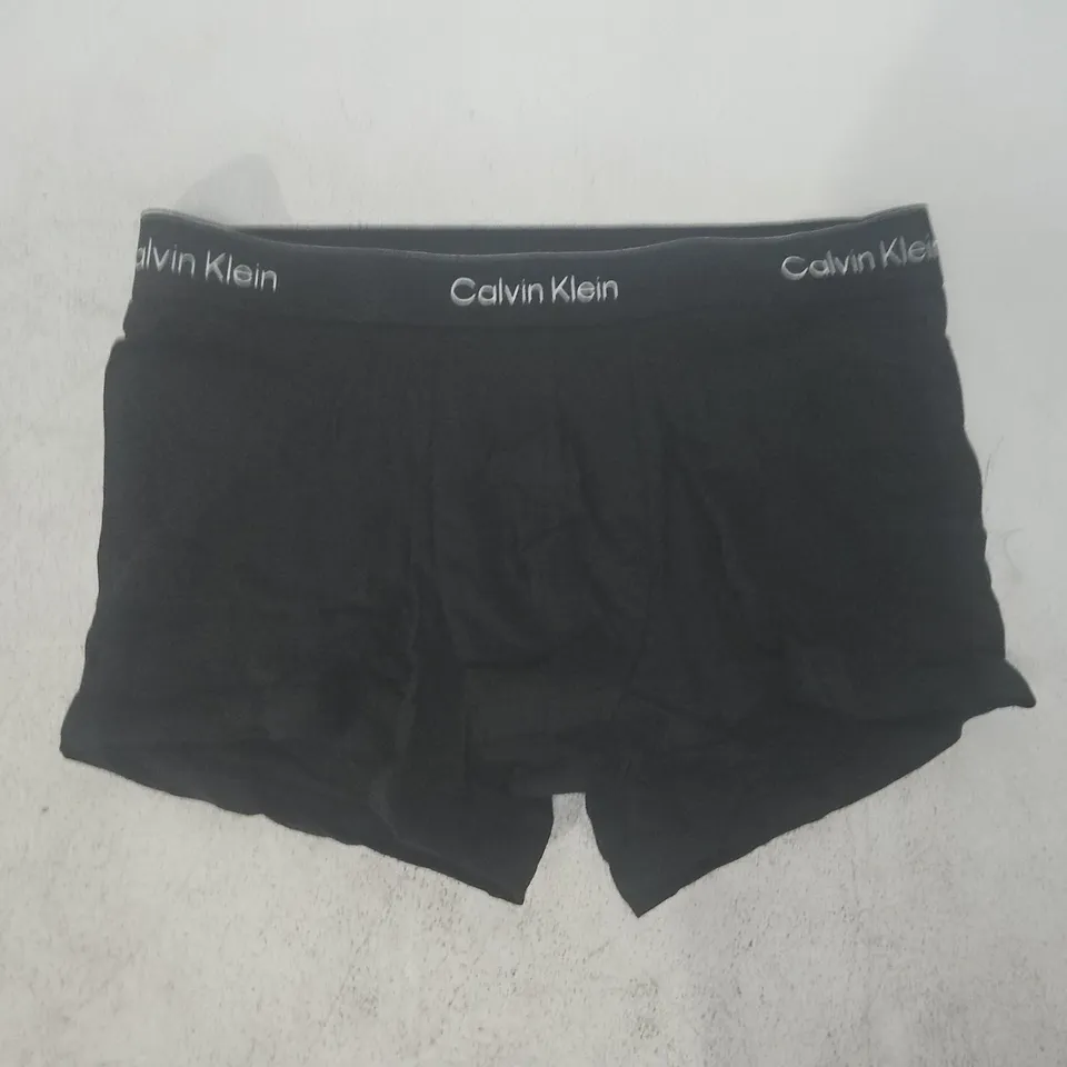 CALVIN KLEIN COTTON STRETCH TRUNKS IN BLACK SIZE MEDIUM