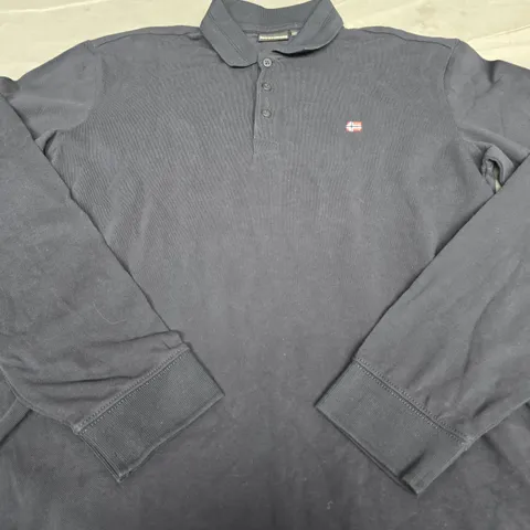 NAPAPIJRI LONG SLEEVE POLO SHIRT - SIZE M