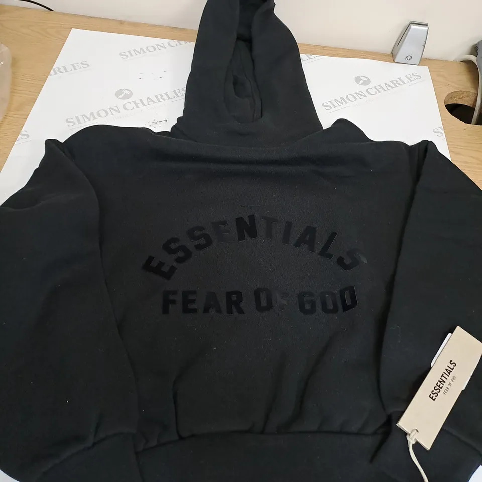 FEAR OF GOD ESSENTIALS  HOODIE SIZE KIDS 8 