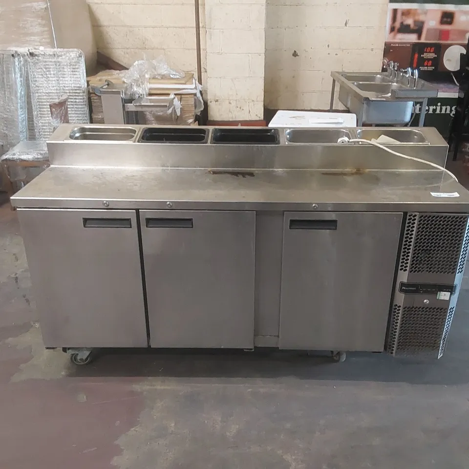 PRECISION MCU311 REFRIGERATED STAINLESS STEEL PREP COUNTER