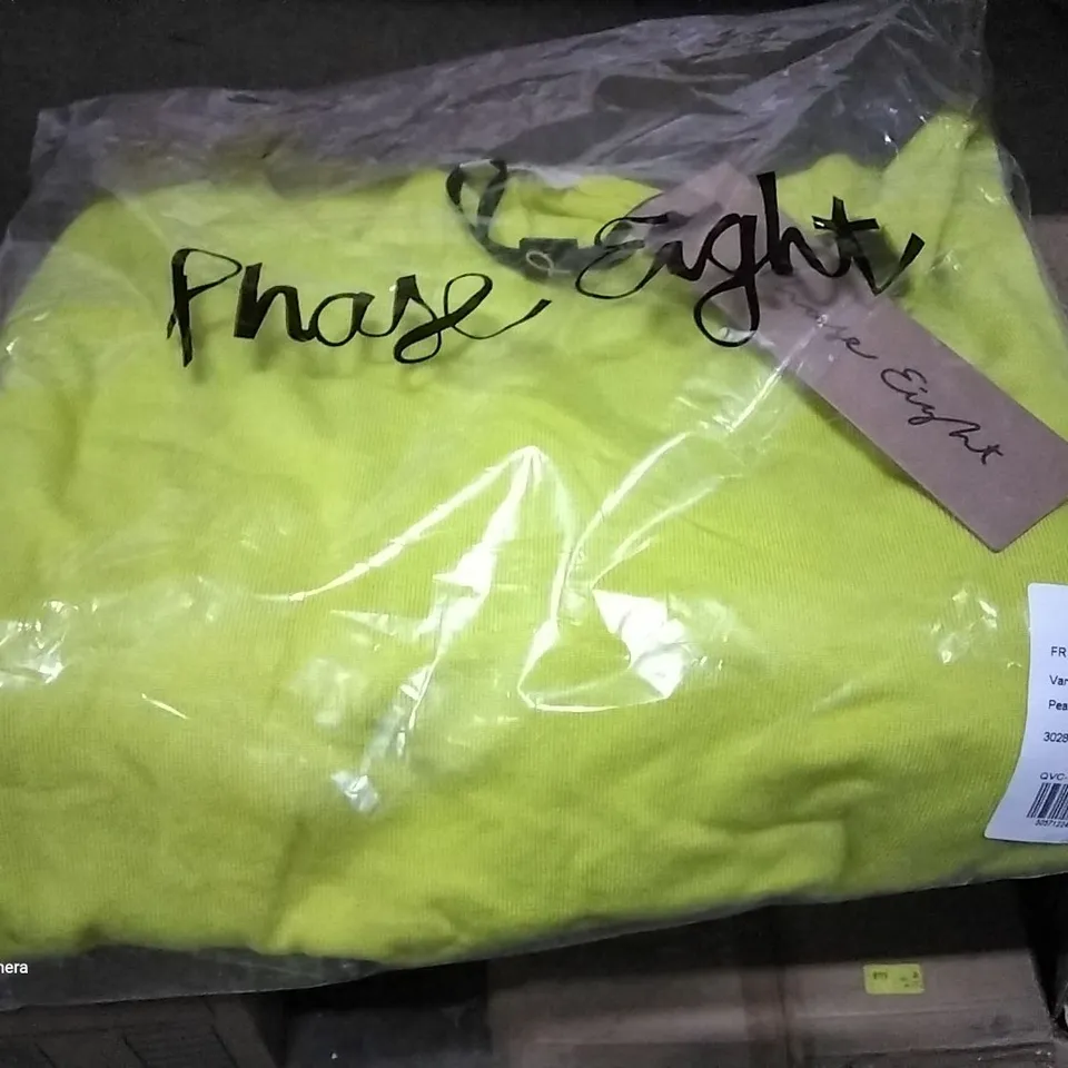 BOX OF APPROXIMATELY 28 VANESSA CROSSHEM TOPS PEAR GREAN (SIZE 10 UK)