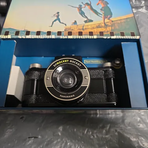 LOMOGRAPHY SPROCKET ROCKET PANORAMA CAMERA – BOXED
