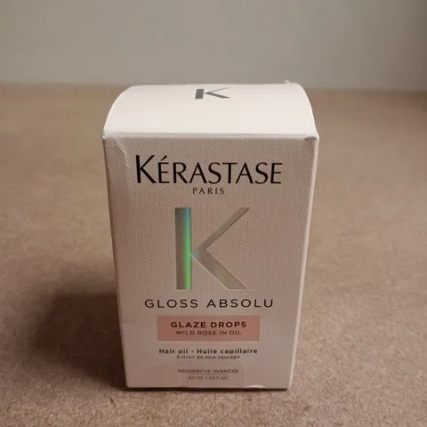 KÉRASTASE GLOSS ABSOLU GLAZE DROPS HAIR OIL – WILD ROSE IN OIL, 45 ML