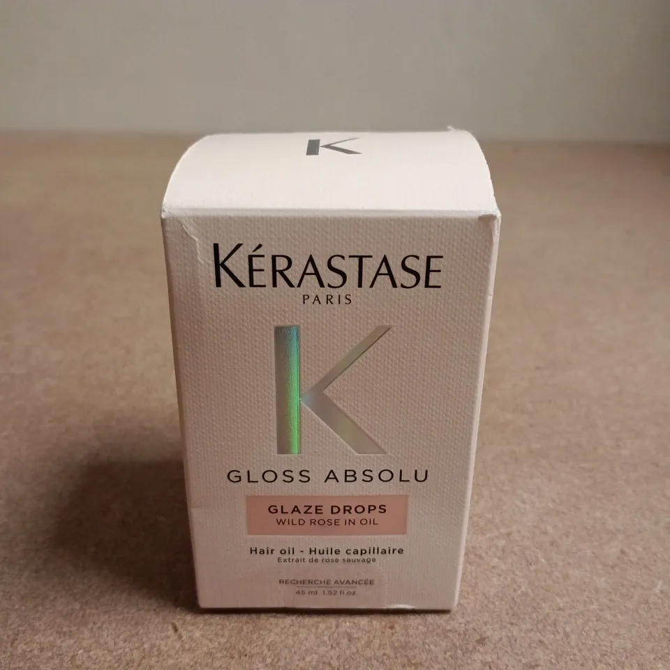 KÉRASTASE GLOSS ABSOLU GLAZE DROPS HAIR OIL – WILD ROSE IN OIL, 45 ML