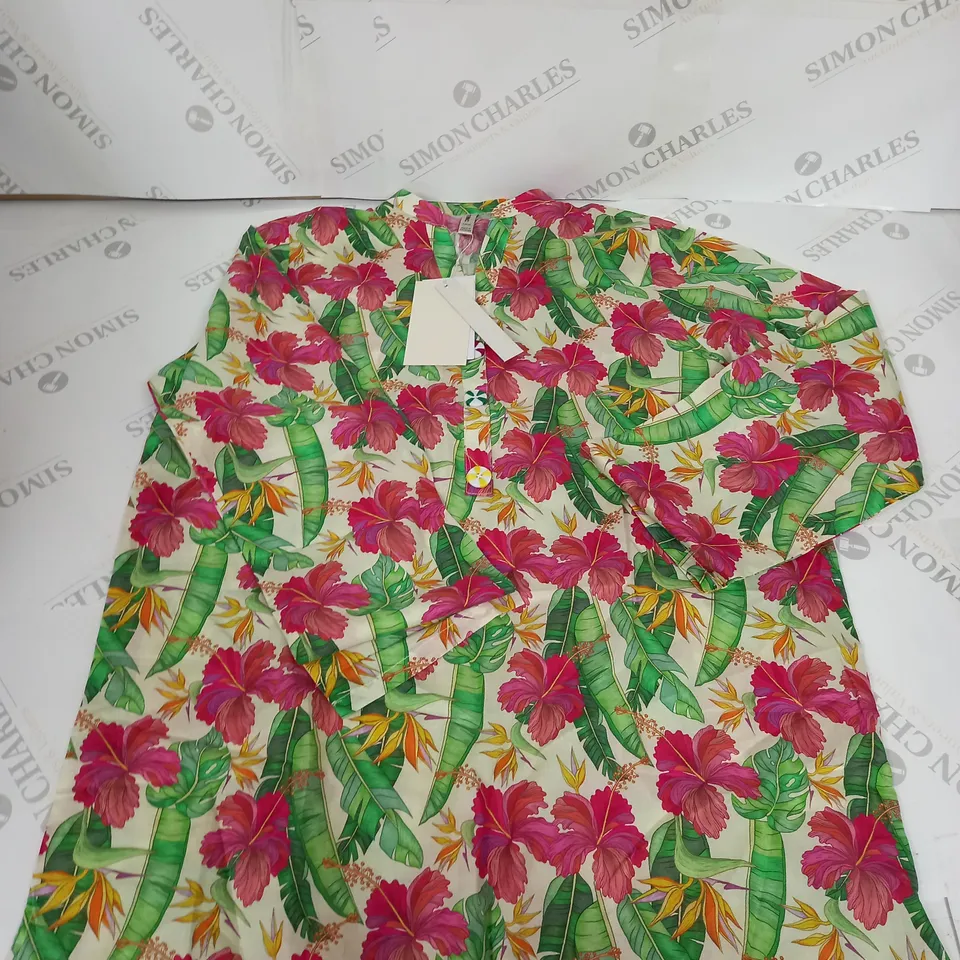 ETHNIC FLORAL PATTERN DRESS SIZE XS