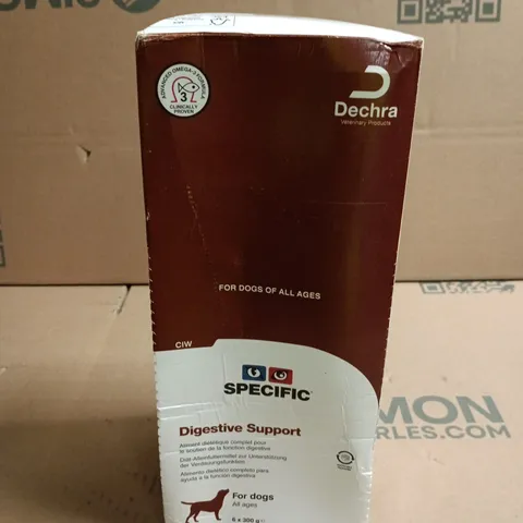 DECHRA SPECIFIC DIGESTIVE SUPPORT FOR DOGS – 6 X 300 G – BOXED