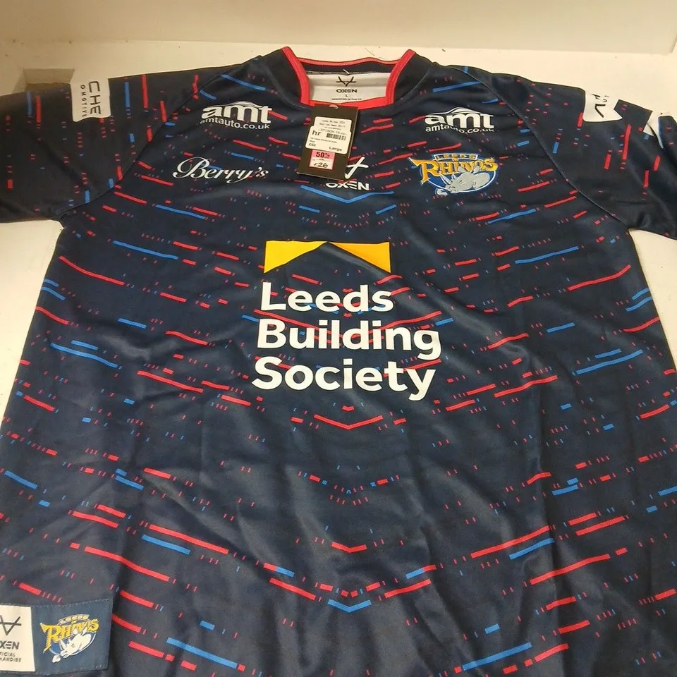 LEEDS RHINOS RUGBY LEAGUE SHIRT – SIZE L