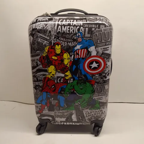 MARVEL COMICS TRAVEL LUGGAGE β CAPTAIN AMERICA, SPIDER-MAN & HULK DESIGN (KIDS' SUITCASE)