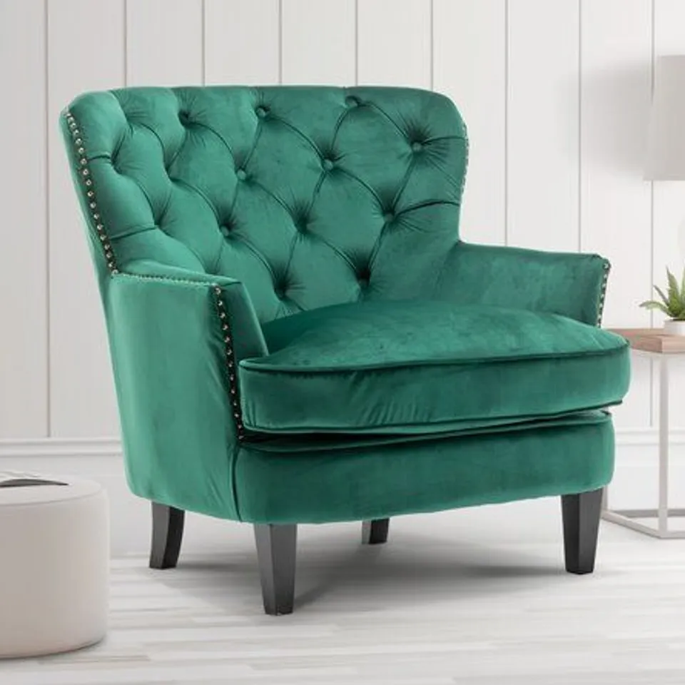 GAUSE EMERALD GREEN ARMCHAIR 