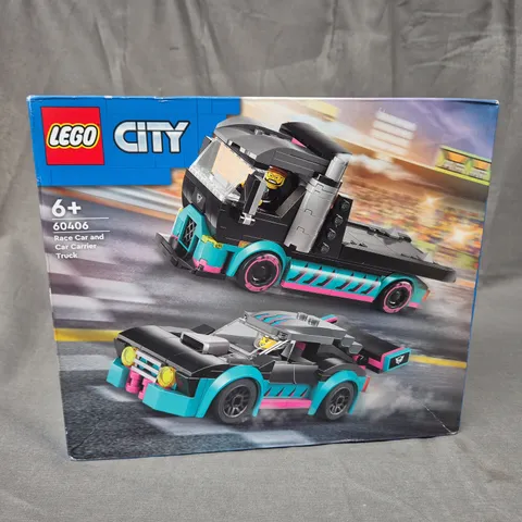 LEGO CITY RACE CAR AND CAR CARRIER TRUCK 60406