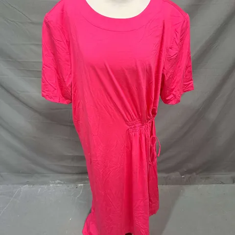 BADGELY MISCHKA SIDE TIE DRESS IN HOT PINK SIZE 2XL